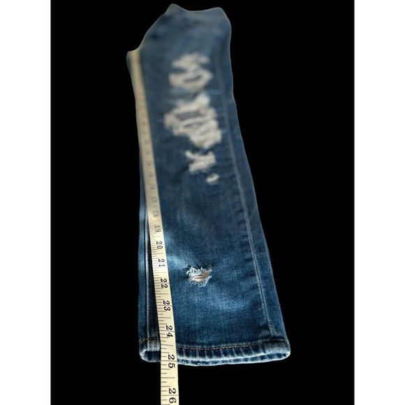 Preowned American Eagle Distressed Sz 2 Women's Comfortable Regular Fit Jeans - Picture 11 of 12